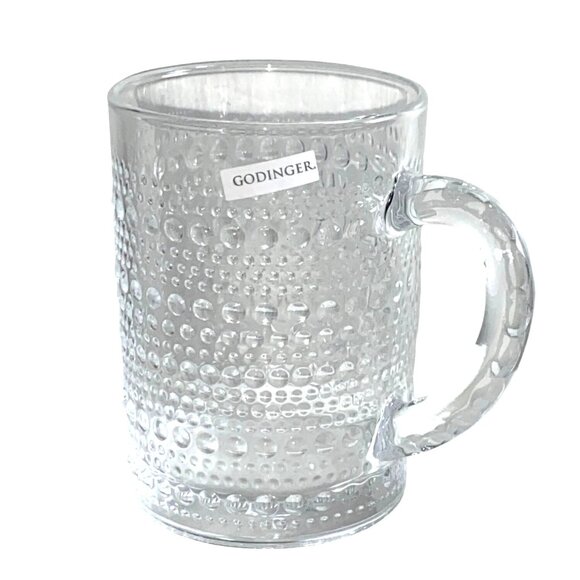 Godinger Clear Textured Glass Coffee Mug - Picture 7 of 9